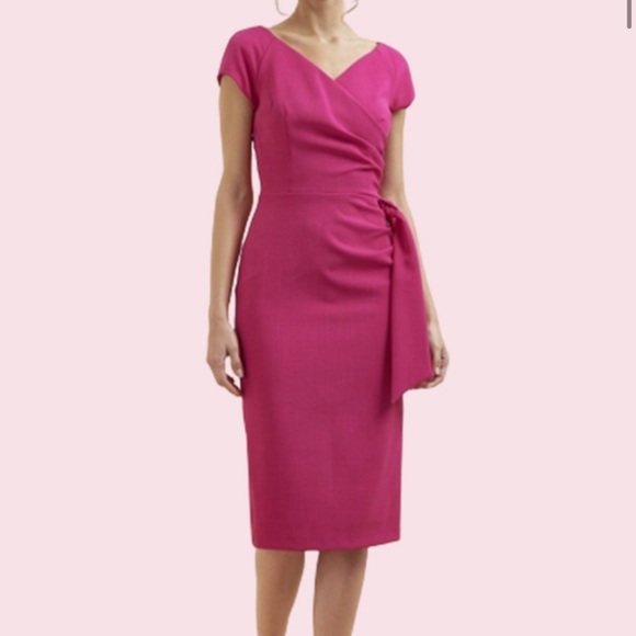 The Pretty Dress Co Hourglass Pencil Dress in Raspberry NWT - Picture 2 of 9
